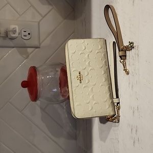 Coach Embossed Leather Wallet